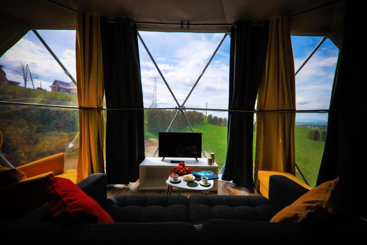 Glamping Gliczarow Klapnioki Bed & Breakfast Leśnica Dış mekan fotoğraf