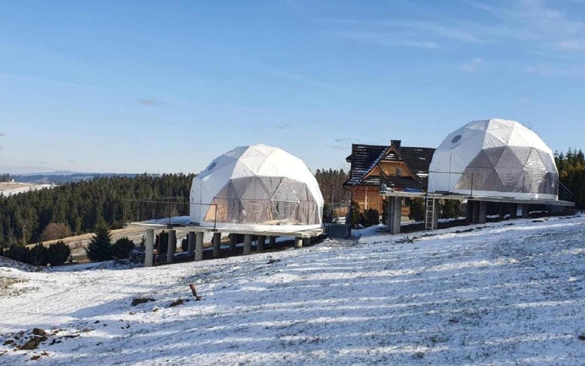 Glamping Gliczarow Klapnioki Bed & Breakfast Leśnica Dış mekan fotoğraf