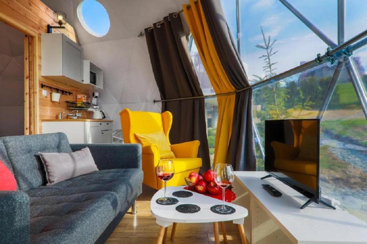 Glamping Gliczarow Klapnioki Bed & Breakfast Leśnica Dış mekan fotoğraf